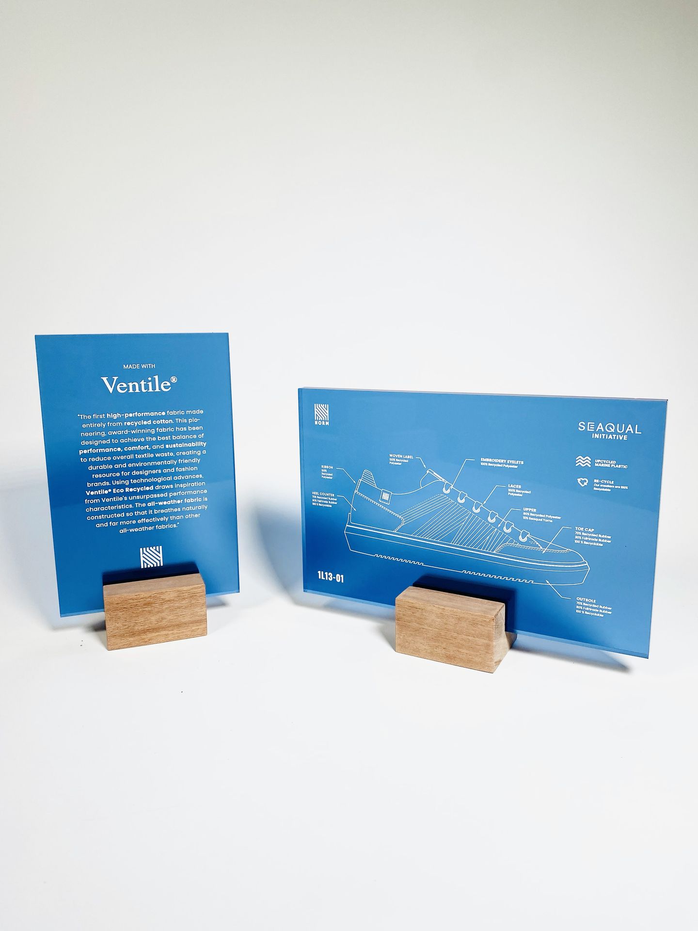 présentoir bois plexiglas sur mesure