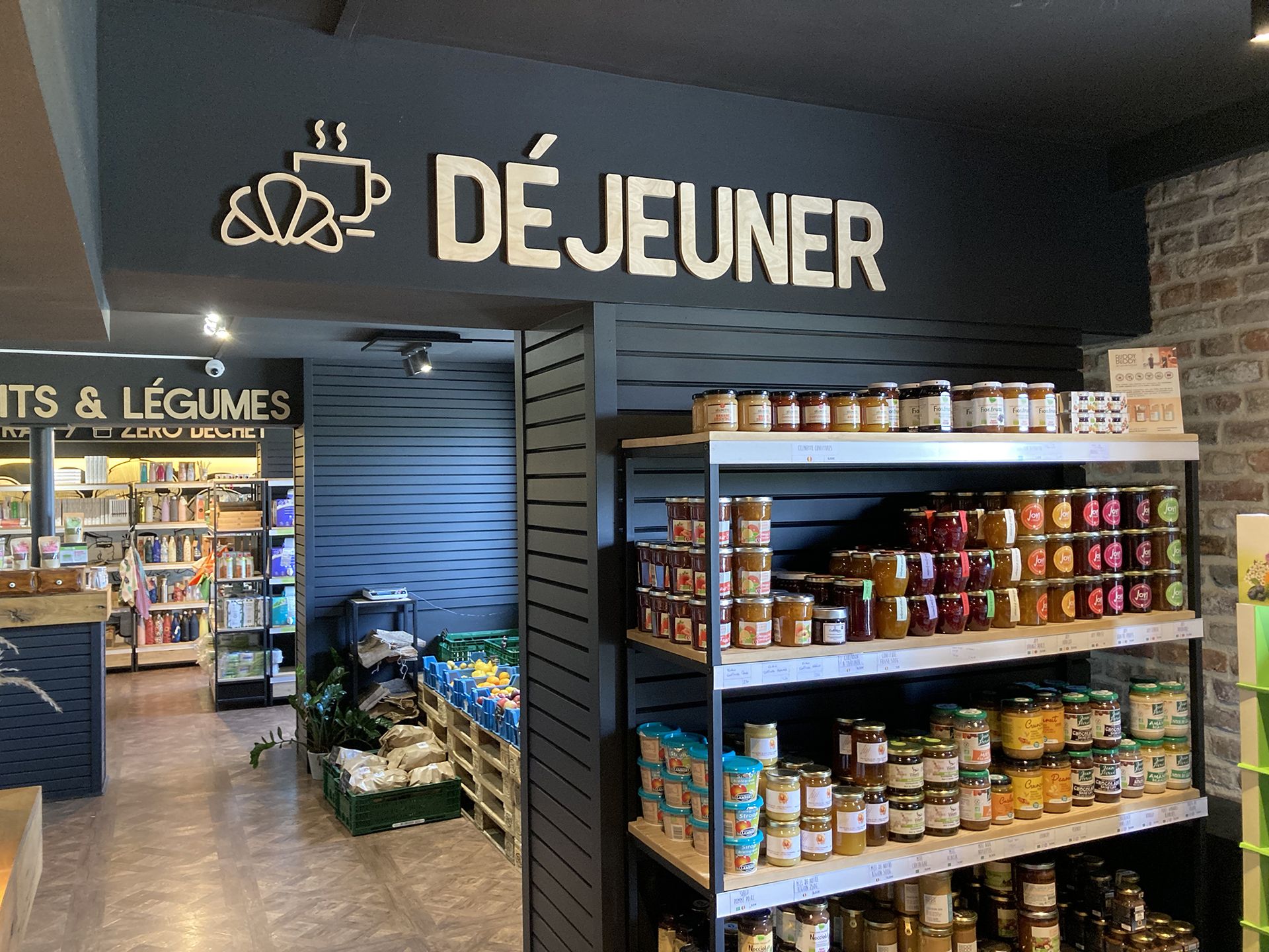 lettrage bois intérieur sur mesure