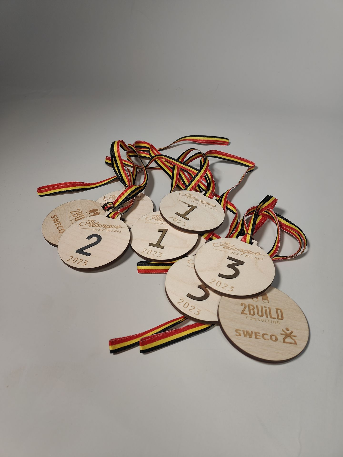 médailles bois sur mesure