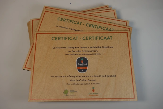 certificat bois imprimé sur mesure