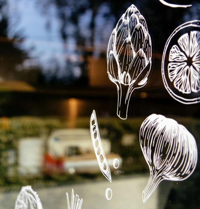 vinyle vitrine sur mesure