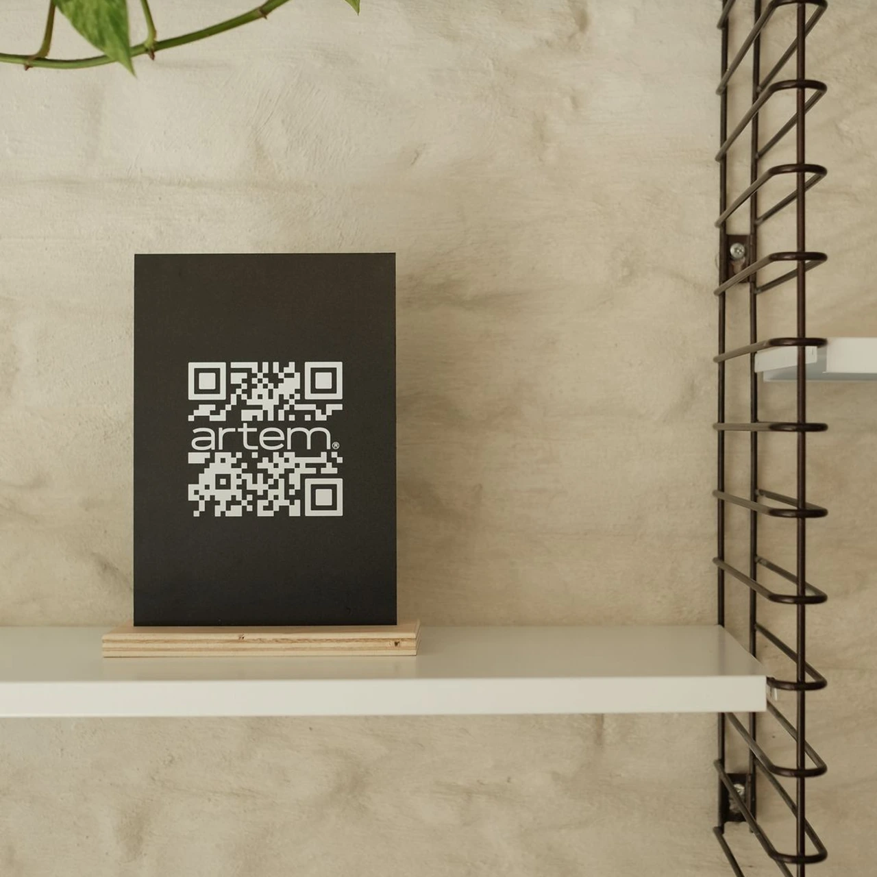 présentoir QR code personnalisé