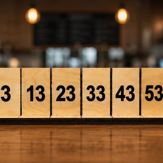 numéros de table personnalisés