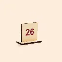 Numéro de table bois carré.webp