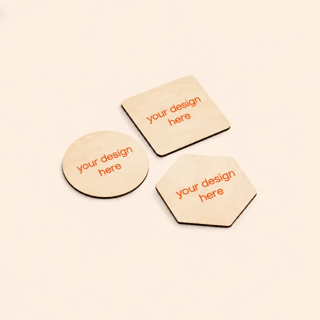 Sous-verres bois