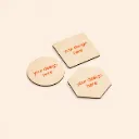 Sous-verres bois