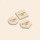 Sous-verres personnalisés en bois