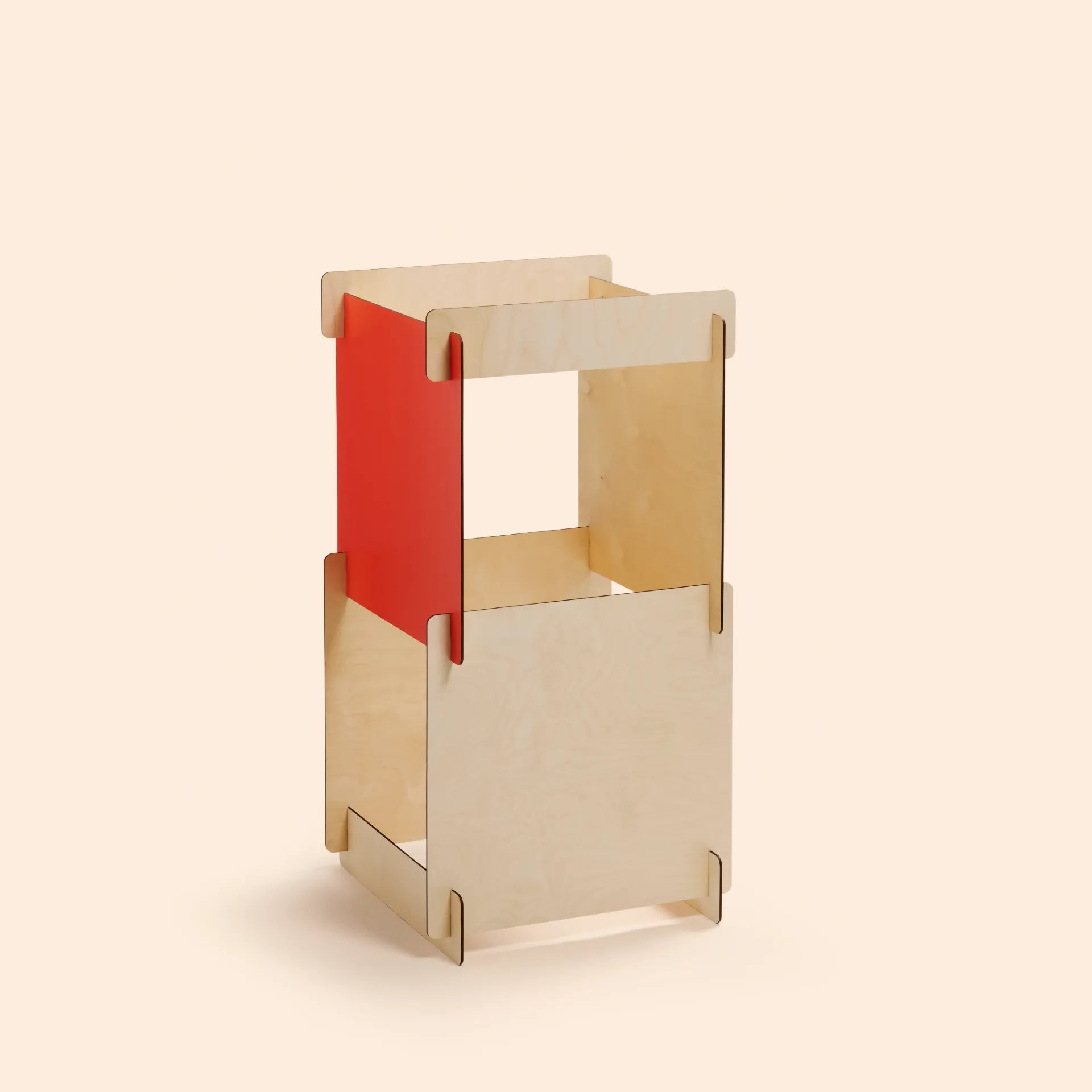 Double cube en bois