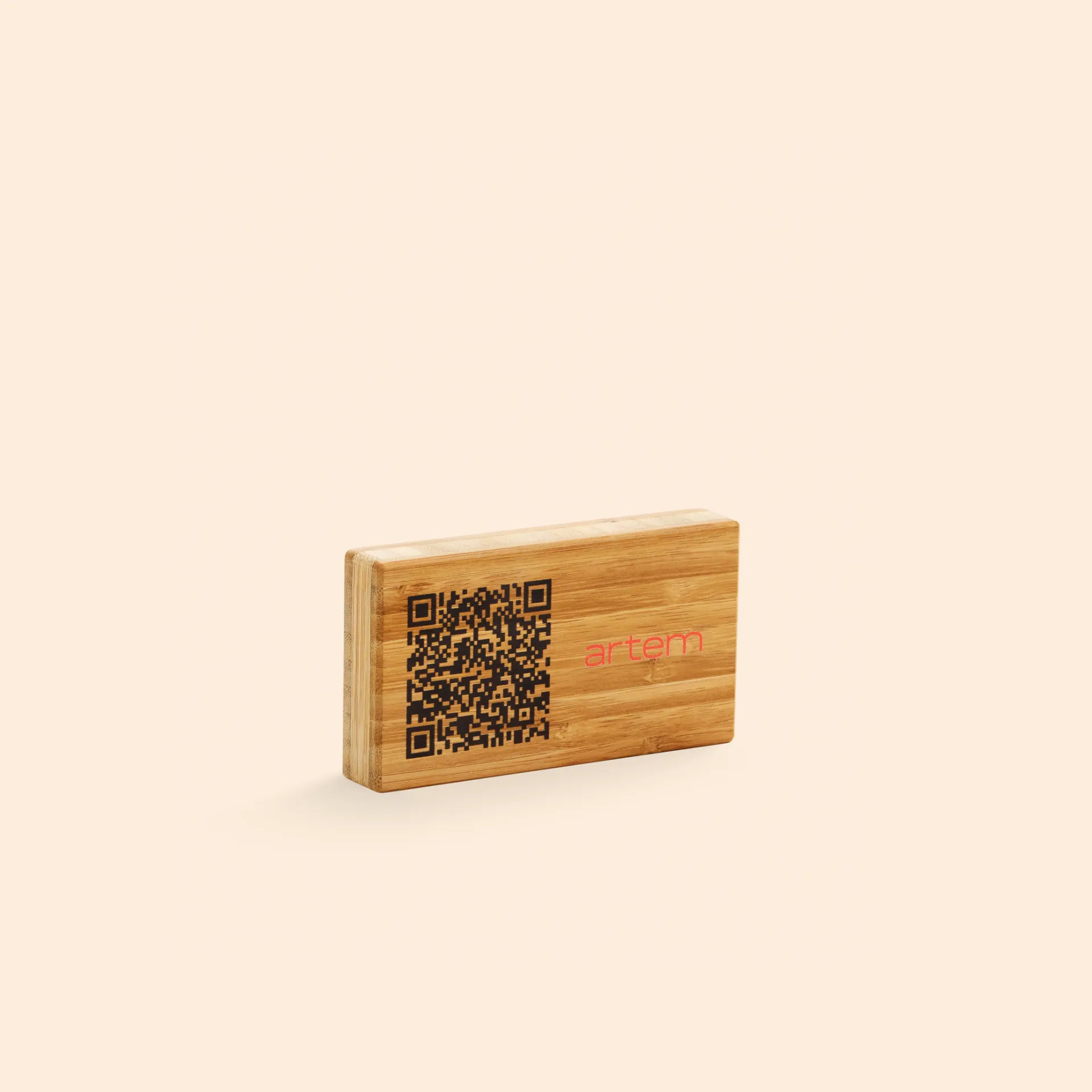 Bloc QR code bambou
