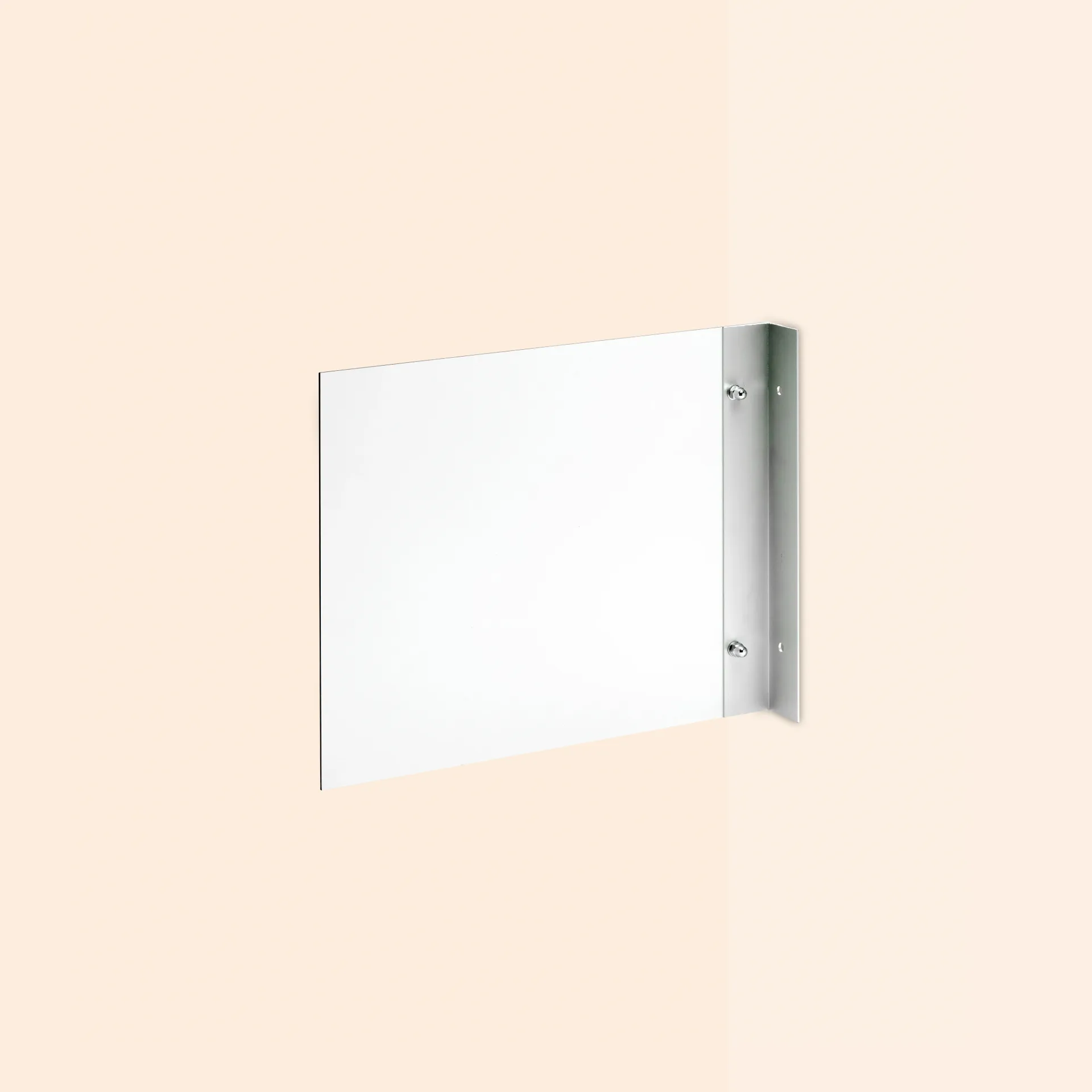 Enseigne carrée aluminium blanc