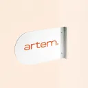 Enseigne arrondie dibond blanc