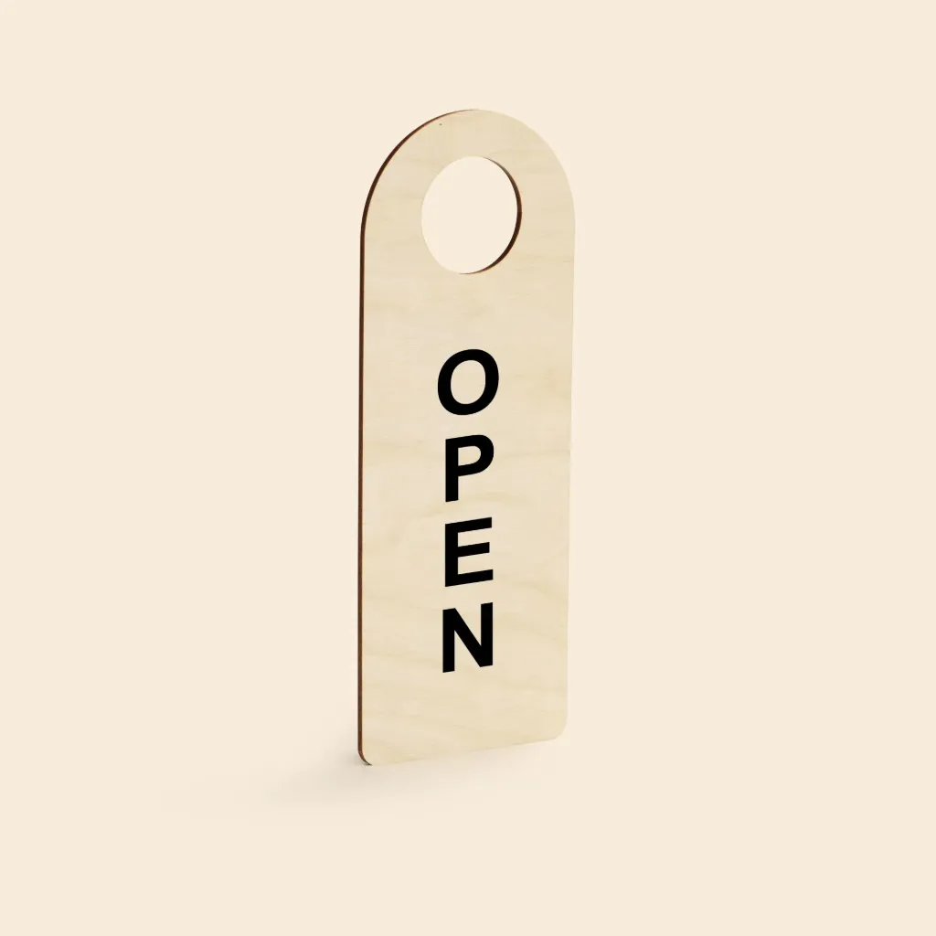 Accroche porte arrondi (Bouleau 3 mm)