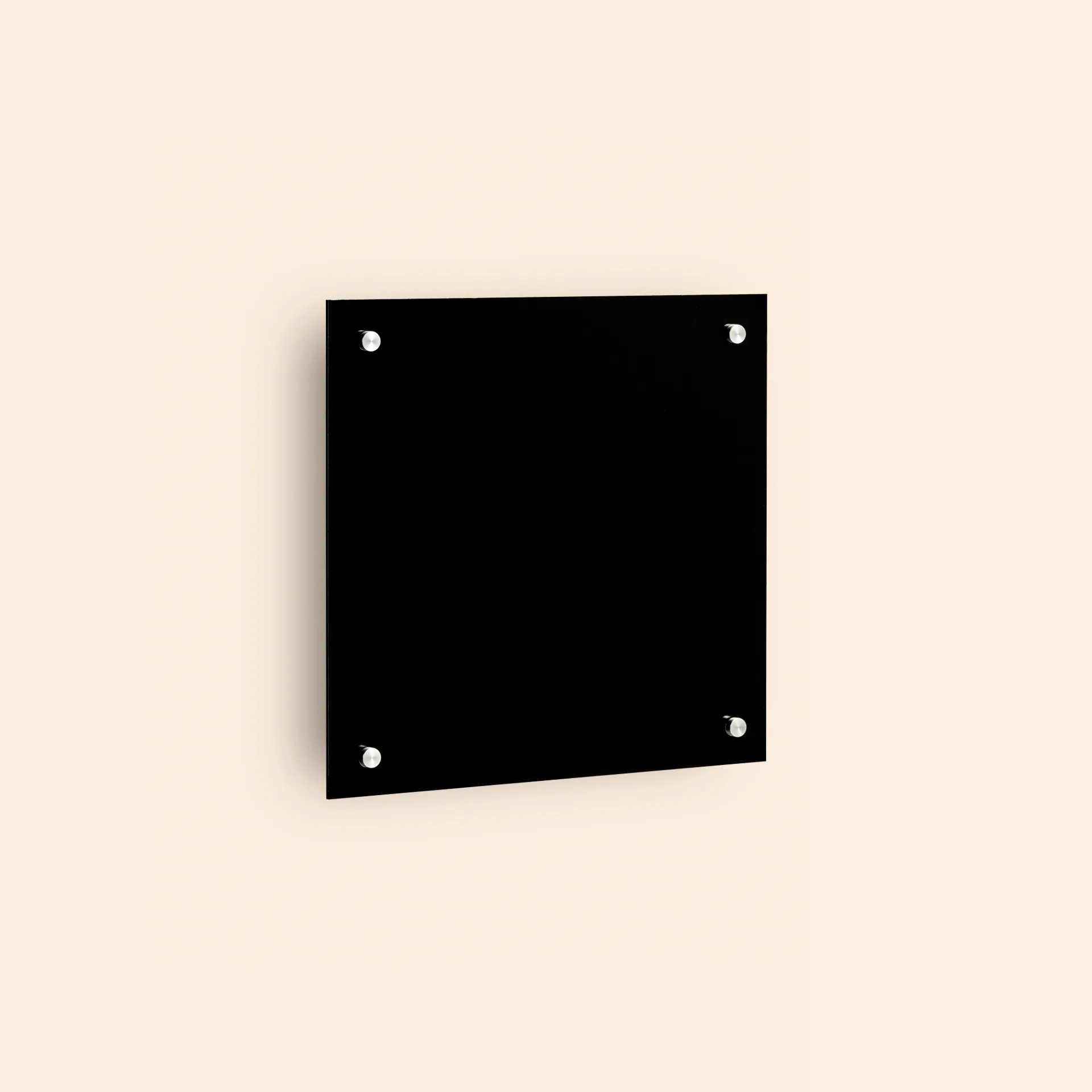 Plaque murale noire