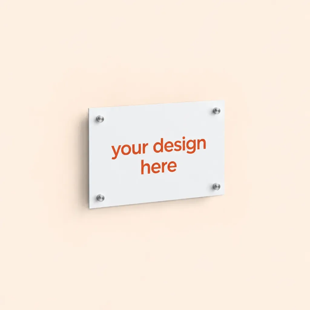 Plaque murale (Blanc, 21 x 29 cm)