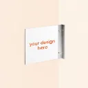 Enseigne dibond blanc