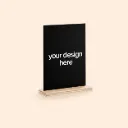 Présentoir socle bois